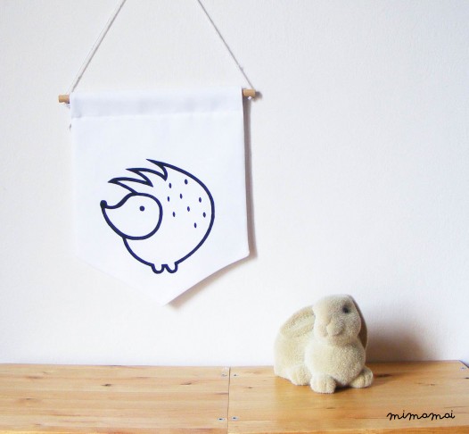 Wall Banner"Little hedgehog"