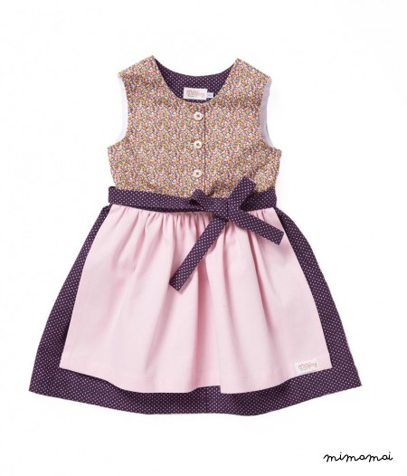 Dress MY DIRNDL flower yellow/dots