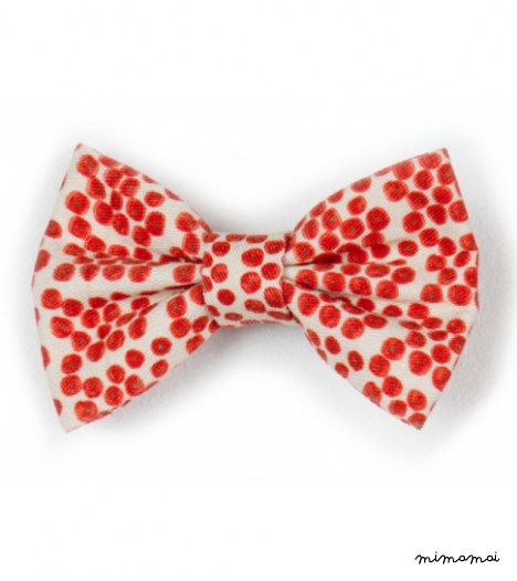 Hair Bow Clip in Red Farmer's Market