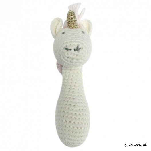 Crochet Unicorn Rattle