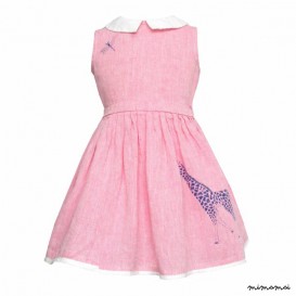 Penny Giraffe Dress Pink