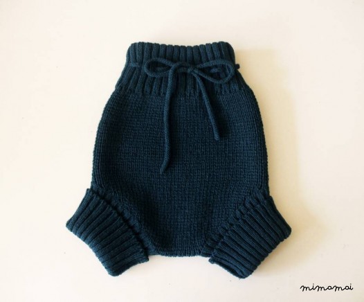 Baby Knitted Lambswool high-waist Diaper Cover/nappy cover