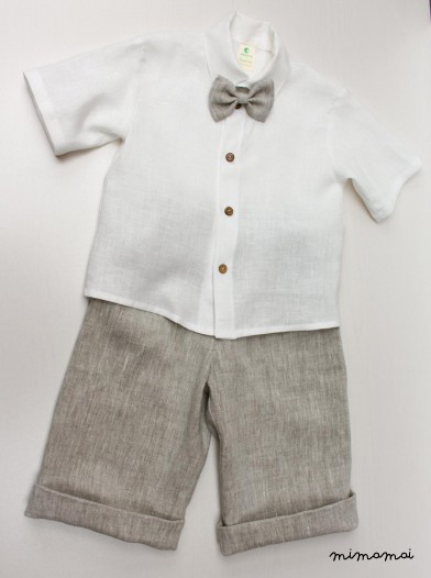 Natural linen outfit