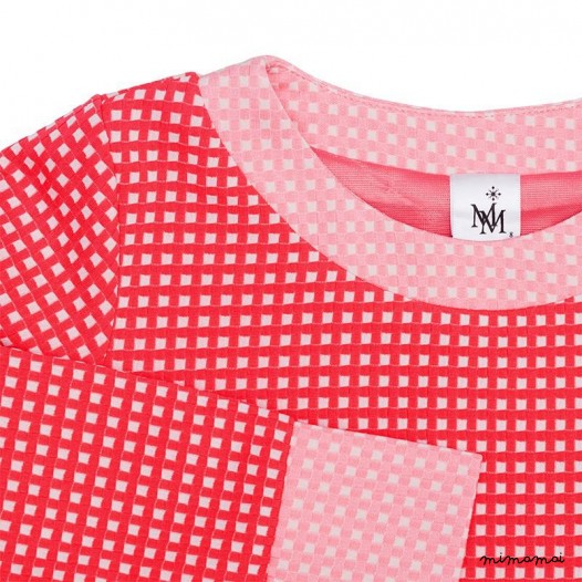 Contrast Pullover red and pink