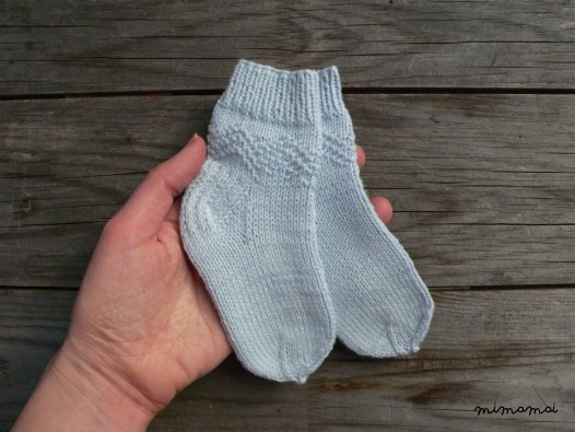 Baby socks - hand knit baby cotton socks - newborn socks