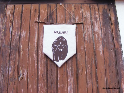 Brown Bear Wall Banner