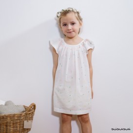 Robe imprim&eacute;e brod&eacute;e Margaux