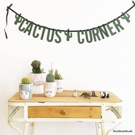 LETTER BANNER: CACTUS CORNER or CACTUS QUEEN