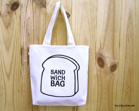 Borsa Tote Bag Sandwich &middot; Pranzo al sacco per il tuo pasto &middot; Bambini tela tote borsa &middot; Borsa pranzo