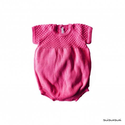 Wave Romper | Bright Pink