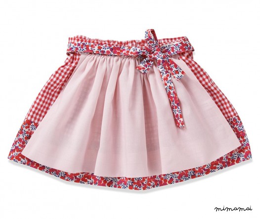 Skirt NIA check red
