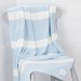 Blue & White Large Cotton Children's Blanket