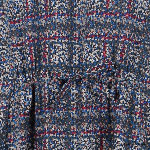 Flare T Dress blue and pink