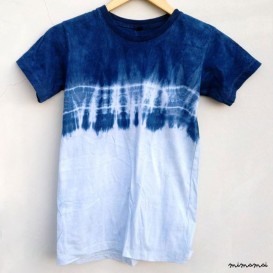 T-shirt dye blue&white