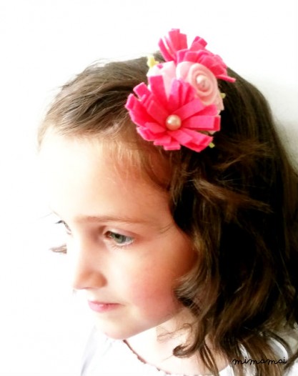 Felt Flower Hair Clip