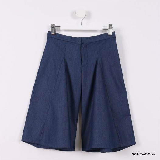 Flare Capris blue denim