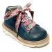 Hattie navy monkey boot with Liberty laces