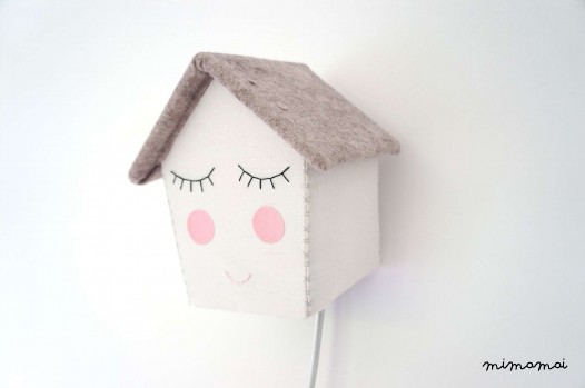 White Happy House LED light