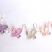 Crochet butterfly garland, butterfly nursery decor