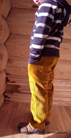 Orange brown cord pants
