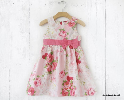 Summer Dress, Pink Floral dress for girls