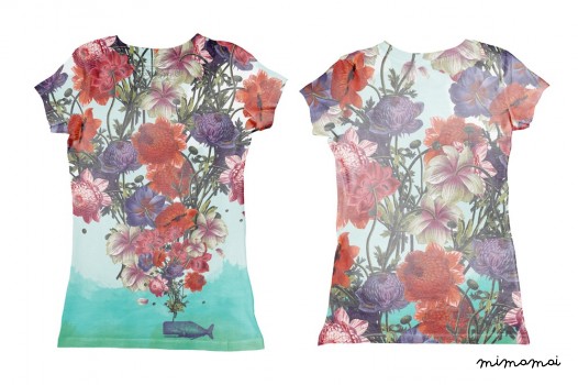 GIRLS - Whale Flowers T-Shirt