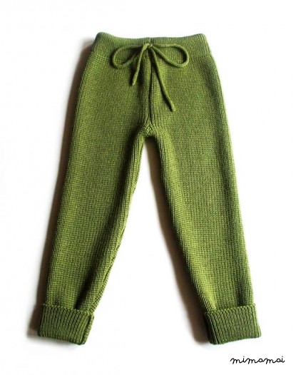 Babies/Children's/Toddlers knitted Virgin wool pants/trousers/longies/leggings
