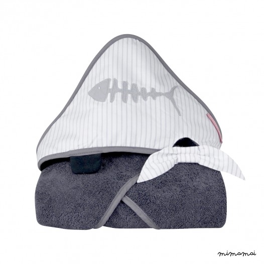 Pirate Hooded towel for babies