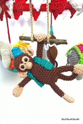 Circus baby mobile, circus nursery
