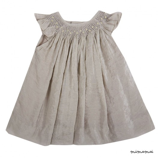 Grey dress girl, Dress girl pink suit, Smocked dress