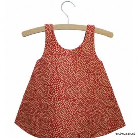Daisy dress Reversible Poppy Print (Red/Purple)