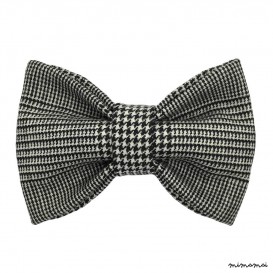 Child black and white bow tie, wool