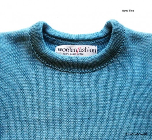 Babies/Children's merino wool crew neck sweater/Tshirt/jumper/pullover/long sleeve top