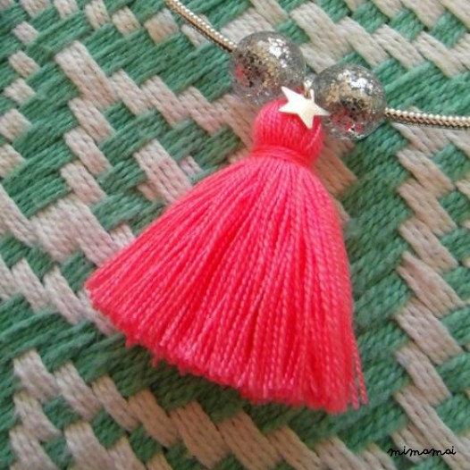 Necklace "Magic Pom Pom" Silver 925