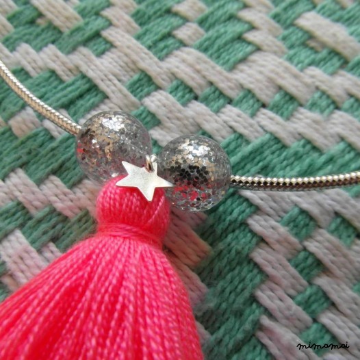 Necklace "Magic Pom Pom" Silver 925