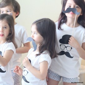 PIJAMA MOUSTACHE MENINA