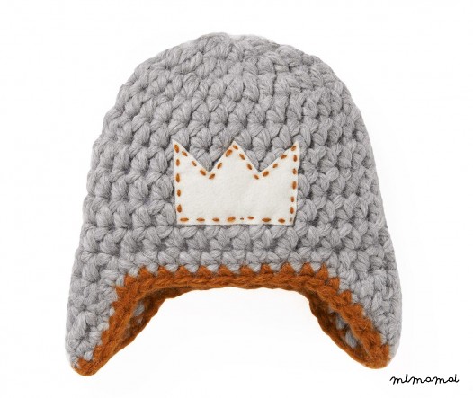 Cap CROWN light grey