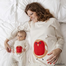 Mum and Baby Robin Pyjamas