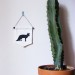 WOLF SILHOUETTE. NATIVE wall banner