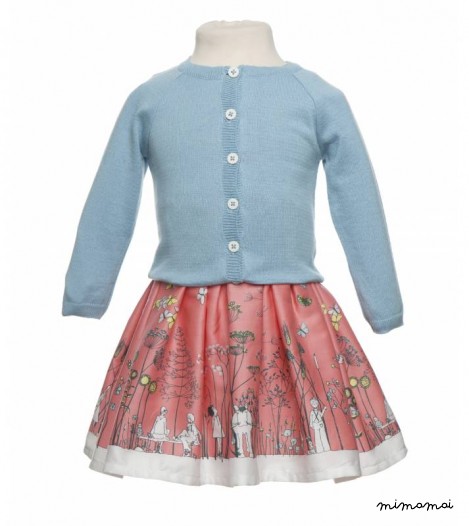 Classic Cardigan in Sky Blue