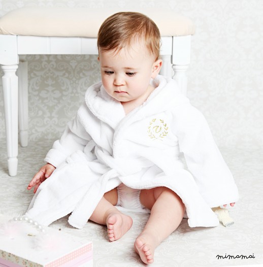 Personalised White Royal Baby Robe