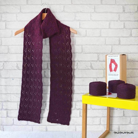 OVERSIZE LACE CROCHET SCARF KIT