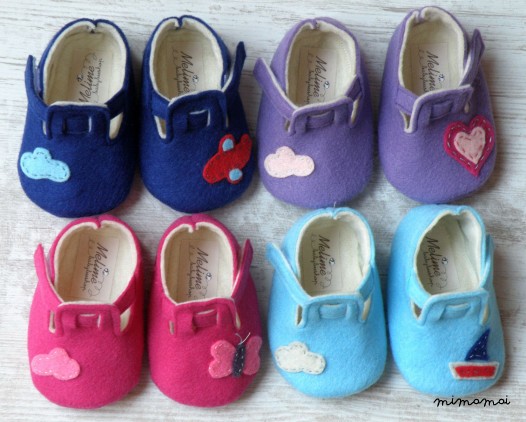 Baby felt shoes