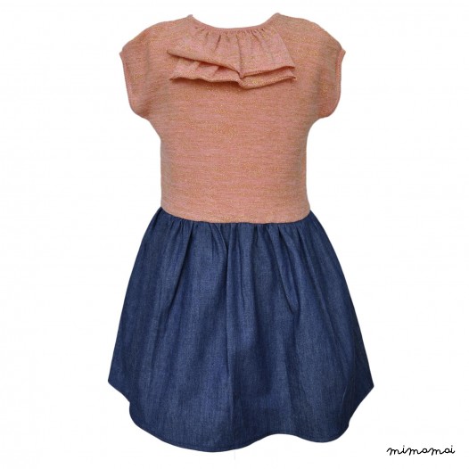 Kira Dress Coral Lurex