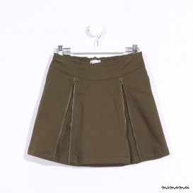 Zipper Skirt army green