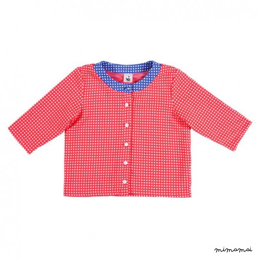 3/4 Sleeve Cardigan pink and blue