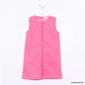 Sleeveless Eyelet Dress pink