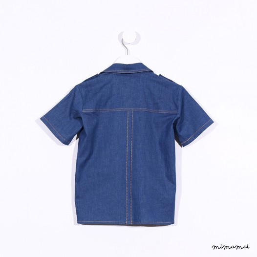 Short-sleeved Hunting Shirt denim