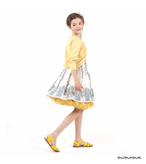 Martha Dress, Giraffe House, Ivory