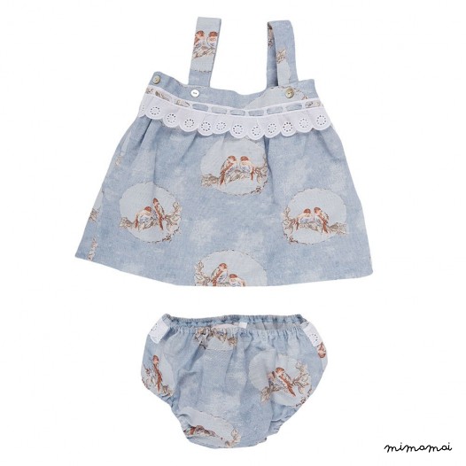 Infants Set of Summer Dresses Panties ,Baby Girl & Panties Set